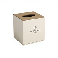 Boîtes de kit dentaire personnalisées pour hôtel, boîtes de rangement pour articles de toilette, boîtes à mouchoirs en cuir, porte-mémos pour chambre d'hôtes et porte-télécommandes