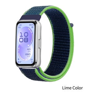 Bracelet en tissu pour <span class=keywords><strong>Huawei</strong></span> Band 11/11 Pro, bracelet en nylon souple réglable, bracelet coloré pour montre - Product Image 4