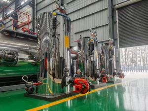 หม้อไอน้ำแบบท่อแนวตั้งอุตสาหกรรม ความดันสูง 100 กก. 200 กก. 500 กก. ขนาดเล็ก 60 แรงม้า ใช้แก๊ส พร้อมระบบ PLC ราคาเครื่องกำเนิดไอน้ำ - Product Image 2