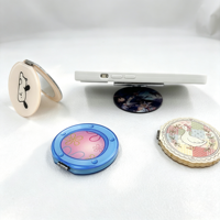 Support de téléphone magnétique pliable avec miroir pour iPhone Samsung Android, design mignon de dessin animé, logo personnalisé OEM