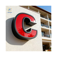Enseigne de restaurant personnalisée, lettres LED, enseigne de devanture de magasin, signalisation de bâtiment, enseigne commerciale extérieure, enseigne lumineuse LED, enseigne en lettres 3D