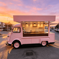 Camion de restauration électrique personnalisé avec équipement de cuisine pour shawarma, idéal pour les services de traiteur mobile et la vente de nourriture de rue