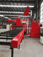 Machine de sablage automatique Q69 certifiée CE pour le nettoyage des taches de rouille sur les barres et sections en acier