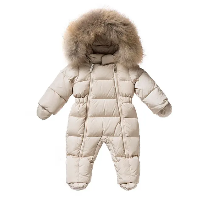 Wholesale infant clothes newborn baby clothing long sleeves hoody fur design baby romper