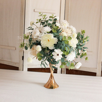 Vase en fer forgé et métal forgé pour décoration de mariage, nouveau Style, Bouquet de roses en soie, boule de jardin, livraison gratuite