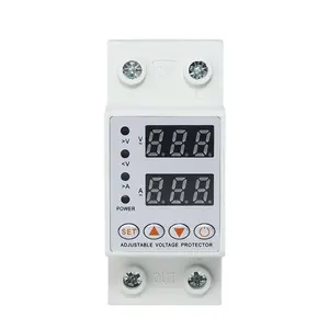 Vaneaims Over and under voltage protector digital dual display 2P 220V 40A Adjustable Automatic Recovery Switch