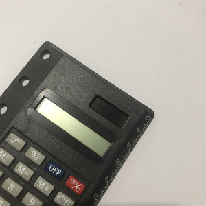Small Notebook With 6 Hole Calculator Black ABS Material Battery Powered Accounting Book For Handwriting And Calculation - Product Image 2
