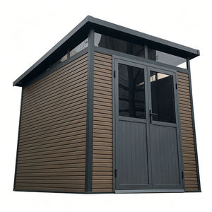 Casette da Giardino Prefabbricate Serie D EASYGREEN in WPC e Acciaio, Stile Moderno per Ville, Appartamenti, Ingressi e Parchi - Product Image 2