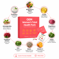 Complément Alimentaire Multivitaminé pour Femmes en Sachets, 30 Unités (5 par Sachet), Pré-dosé Tout-en-un, Vente en Gros