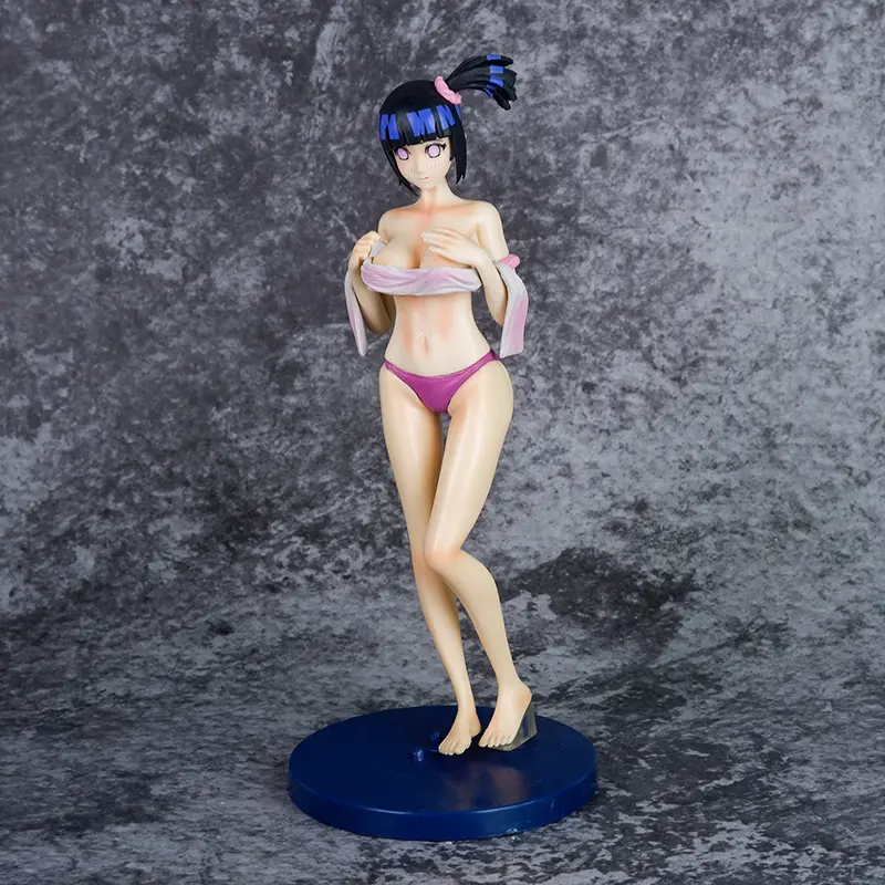 Nar-uto GK Bathhouse serisi Hyuga Hinata mayo güzel kız Anime el modeli süs şekil pvc