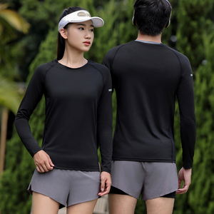 Chemise ultra-légère à manches longues pour homme évacuant l'humidité pour courir avec un tissu anti-odeur - Product Image 1