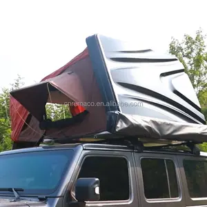 2024 3 4 Person Camping 4x4 Over Land Rooftop Tent Side Opening ABS Hard Shell Truck Top Roof Rack Tent