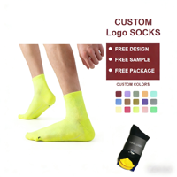 CUSTOM Unisexe Brodé Tennis Athlétique logo Running Crew Oem Designer Compression Coton Hommes Sports Chaussettes Personnalisées