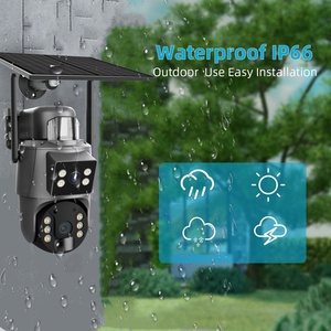Ống kính kép 6MP 4G không dây IP CCTV <span class=keywords><strong>Camera</strong></span> An Ninh năng lượng mặt trời Powered pin góc rộng PTZ CMOS cảm biến hỗ trợ bộ nhớ lưu trữ thẻ - Product Image 3