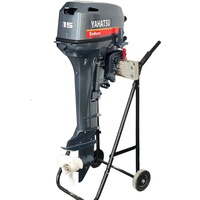 Mesin perahu Motor, YAHATSU Motor Outboard 2 tak 15hp Enduro, mesin perahu laut, kompatibel dengan Motor perahu YAMAHA asli dan suku cadang