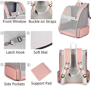 Mochila Transportadora para Mascotas, Perros, Gatos y Cachorros, Ligera, Cómoda, para Viajes al Aire Libre, Mochila Burbuja para Mascotas - Product Image 4