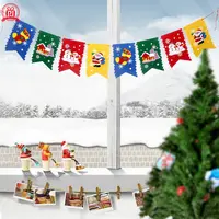 New Christmas paper pull flag centro commerciale decorazione di intrattenimento forniture natale fishtail pull flower decoration