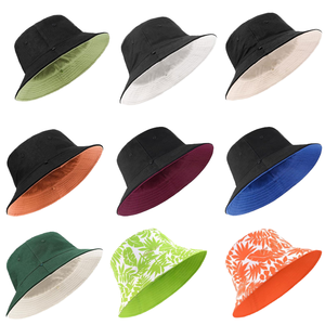 Ladies Reversible Winter Bucket Sunshade <b>Hat</b> Two Tone Cotton Streetwear Cap 3D Embroidery Packable <b>Big</b> <b>Head</b> Size - Product Image 1