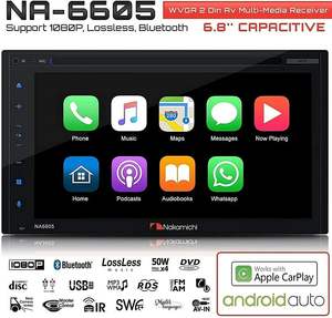 นาคามิจิ NA6605 เครื่องเล่นพกพาขนาด 6.8 นิ้ว สำหรับดีวีดี รองรับ Carplay Android เชื่อมต่อผ่าน USB ติดตั้งบนแผงหน้าปัด รับประกัน 1 ปี (สินค้าปรับปรุงใหม่) - Product Image 2