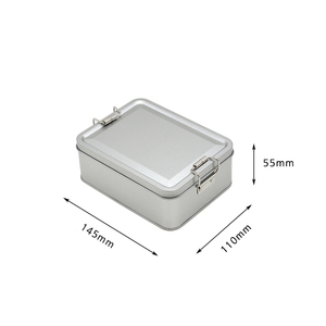 Biểu Tượng Tùy Chỉnh Thực Phẩm Đầy Màu Sắc Kim Loại Tinplate Hình Chữ Nhật <span class=keywords><strong>Biscuit</strong></span> <span class=keywords><strong>Tin</strong></span> Có Thể Bao Bì Container Set <span class=keywords><strong>Biscuit</strong></span> Hộp Thiếc - Product Image 5