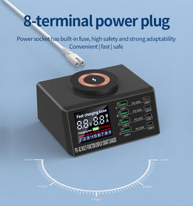 110W อเนกประสงค์ Type-C สถานีชาร์จแม่เหล็กไร้สาย, ที่ชาร์จเร็ว PD สำหรับโทรศัพท์มือถือสมาร์ทวอชฟังก์ชั่นพลังงาน - Product Image 5