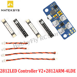 Matek System 2812LED Controller V2 Metal LED Control Module 2-6S With <b>5V</b> BEC 2812ARM-4 & 2812ARM-6 Lights Made Guangdong China - Product Image 5