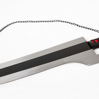 Épée de cosplay de haute qualité Bleach Ichigo Kurosaki Zanpakuto Zangetsu Shikai avec chaîne