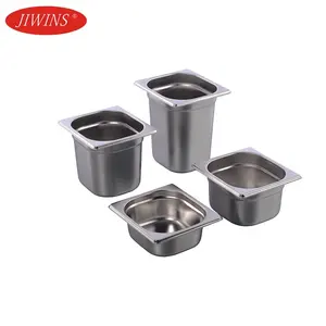 Jiwins Wholesale SS304 Stainless Steel Standard Food Pans Gastronorm Food Container Gn Pan for Hotel Kitchen