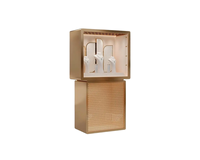 Vitrine d'exposition de bijoux en bois massif avec éclairage LED et verre trempé, couleur/taille personnalisable pour les comptoirs de bijouteries et les magasins