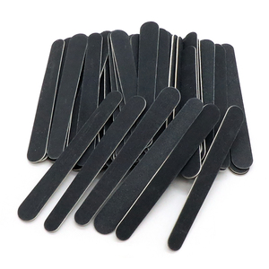 80 unidades/barril, limas de uñas de madera mini de 9 cm, coloridas, de doble cara, para lijado y pulido, herramientas desechables para pedicura y manicura - Product Image 4