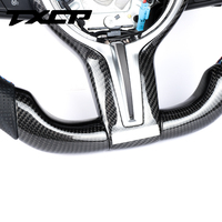 Volant de Course Personnalisé en Fibre de Carbone Alcantara LED Compatible BMW M5 M6 X6M M2 F10 F20 F18 F11 F12 F30 M3 M4 Décapotable