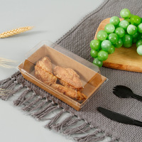 Boîte d'emballage alimentaire pour sandwichs à emporter personnalisée, vente chaude, boîte à pain, petit-déjeuner, boulangerie