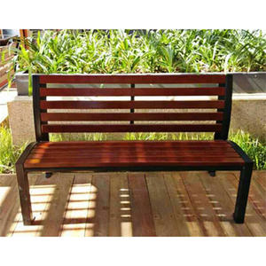 आउटडोर फर्नीचर प्राचीन पुनर्नवीनीकरण प्लास्टिक लकड़ी बेंच सीट के बाहर पार्क बैठने वाली बेंच सार्वजनिक उद्यान में लकड़ी की कुर्सी - Product Image 5