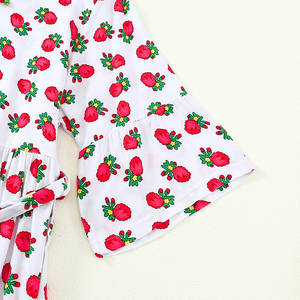 Venta al por mayor personalizable de las mujeres 2026 pre-<span class=keywords><strong>orden</strong></span> Maxi vestido con cintura alta estampado floral vestido de vacaciones de verano - Product Image 2