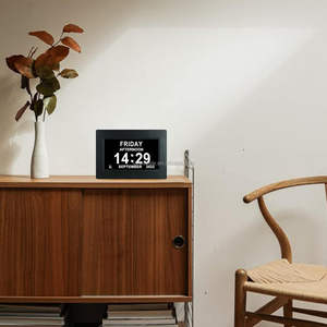Rappel grand écran perte de mémoire 7 pouces Lcd calendrier numérique horloge de jour <span class=keywords><strong>pour</strong></span> la démence ou les personnes âgées <span class=keywords><strong>Alzheimer</strong></span> - Product Image 5
