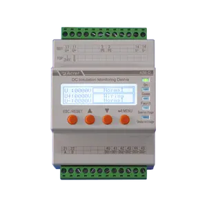 Acrel AIM-D100-TH DC yalıtım izleme cihazı için elektrikli araç şarjı, UPS, DC ızgara ölçüm 0-1000VDC RS485 iletişim ile