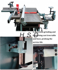 Machine à <span class=keywords><strong>bois</strong></span> multifonctionnelle combinée : dégauchisseuse, scie, perceuse, mortaiseuse pour atelier de menuiserie - Product Image 5