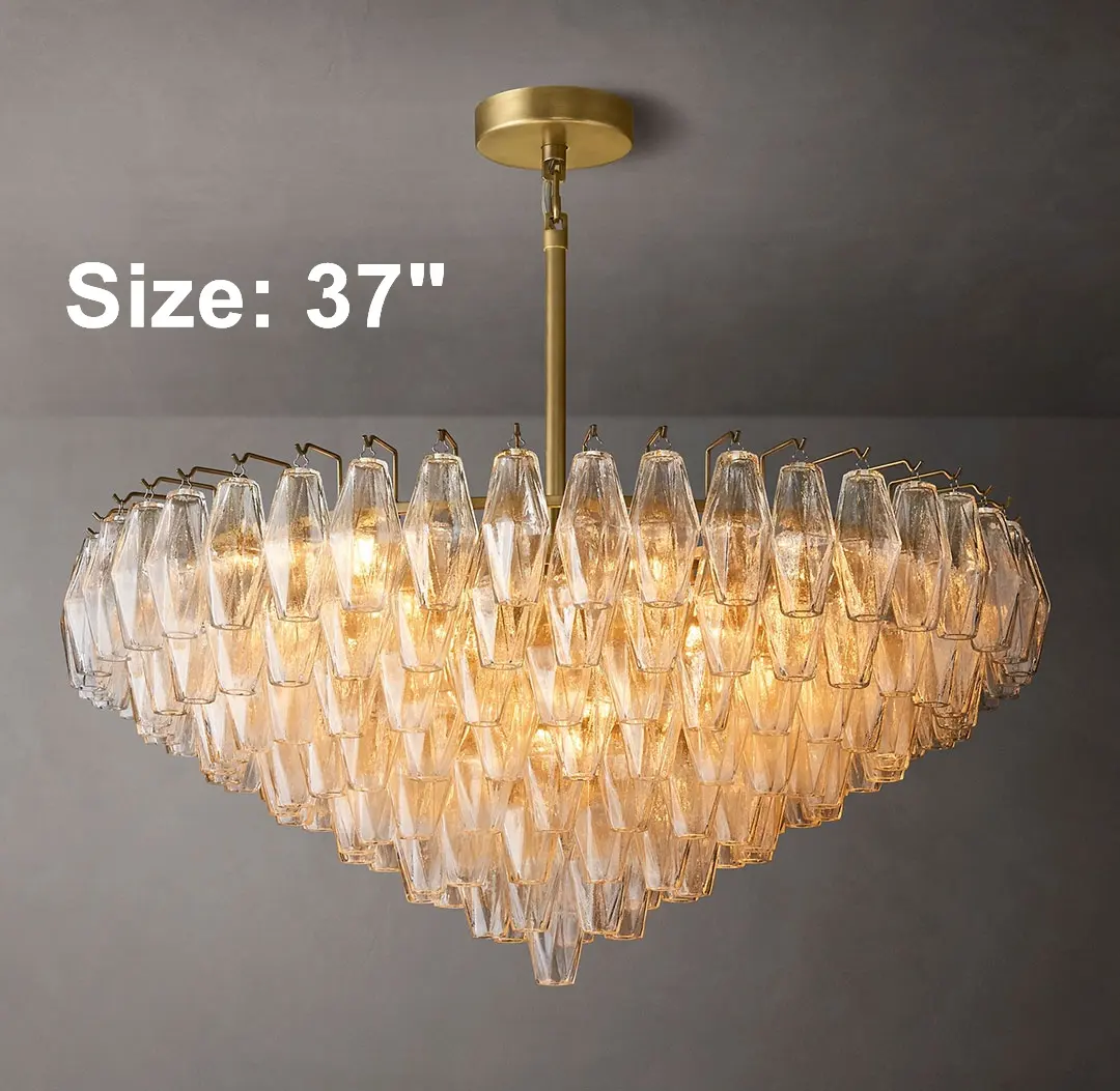 Moderne Glas Kronleuchter Innen leuchte Home Round Gold Hanging Chandelier Pendel leuchte für Wohnzimmer