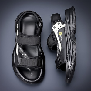 Sandalias de playa de suela gruesa para hombre, sandalias de verano transpirables, antideslizantes y resistentes al desgaste, sandalias de punta cerrada, zapatos informales para exteriores para hombre - Product Image 2