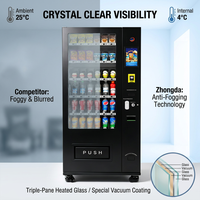 Máquina Expendedora Refrigerada Pequeña de Alta Calidad para Snacks y Bebidas, Carcasa de Acero Inoxidable, Compatible con SDK y ADA, Estándares de la UE