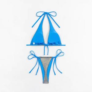 Maillot de bain bikini sexy 2 pièces tricoté, style string, pour femme, collection de luxe, en promotion - Product Image 2