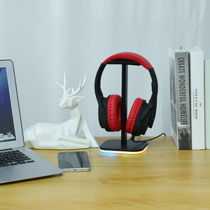 RGB Over-Ear Gaming <strong>Headphone</strong> <strong>Stand</strong> Desktop PC Game Earphone Hanger Holder Rack Mounts &amp; <strong>Stands</strong> Accessories - Product Image 5