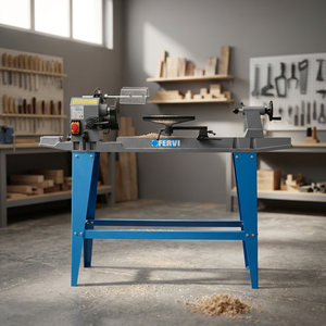 Tour à bois FERVI TORNIO Modèle 0751 230V 50Hz Moteur 0.37kW Diamètre de tournage max. 310mm Distance du brocheur 900mm 2000 tr/min CM2 - Product Image 2