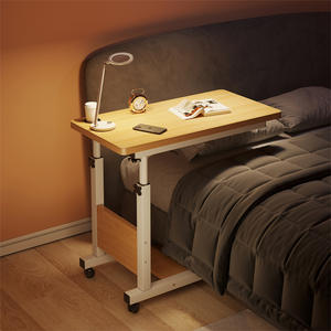 Escritorio de Computadora Metálico Móvil, Ajustable en Altura y Plegable, Mesa para Portátil, Escritorio para el Hogar/Estudio, para Uso en el Dormitorio - Product Image 3