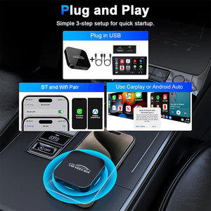 Adaptador Inalámbrico para Coche con Reproductor de Video Carplay, Material de Lujo, Color Negro, con Youtube y <span class=keywords><strong>Netflix</strong></span>, <span class=keywords><strong>Precio</strong></span> al por Mayor - Product Image 5