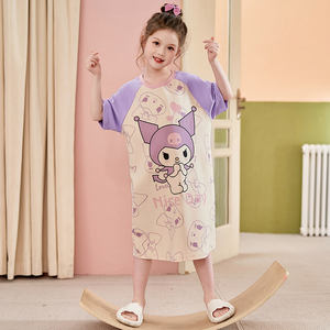Robe d'été décontractée pour filles, imprimé dessin animé, pour enfants, tenue de nuit, <span class=keywords><strong>pyjama</strong></span>, 7 <span class=keywords><strong>ans</strong></span> - Product Image 5