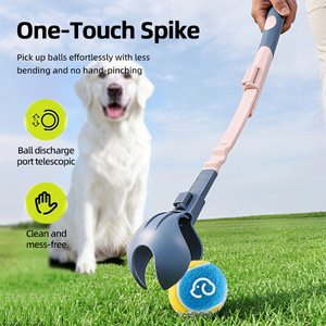 Telescopic Dog Ball Launcher One Hand <b>Throw</b> Fetch Toy Retractable Pet Tennis Ball Throwing Stick For Outdoor Dog Training Game - Product Image 1