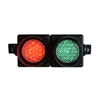 Lampu Sinyal Lalu Lintas Jalan Kecil LICHO LED Tabung 100MM IP65 12V Konstruksi Logam