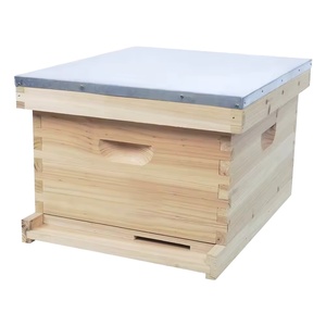 New Langstroth 10 Frame Starter Beehive Kit with Wooden Frames and Plastic <b>Foundation</b> Sheets (China Fir) - Product Image 2