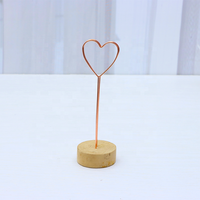 Porte-carte de mariage à Base ronde en bois, Design créatif de haute qualité, support pour carte photo, Menu de mariage